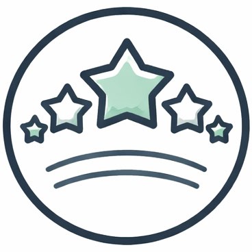 Eco-friendly environmental services logo with stars and a smile.