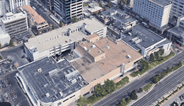 Aerial view of Schafer Environmental facility in an urban area.