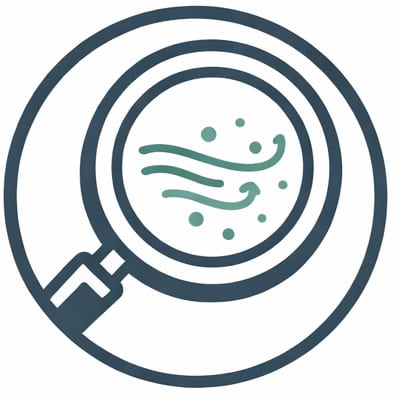 Microscopic air quality analysis for environmental health testing and inspection.